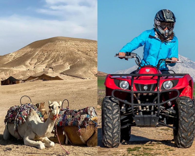 Marrakesh: Agafay Desert Camel Ride and ATV Tour - Full Description