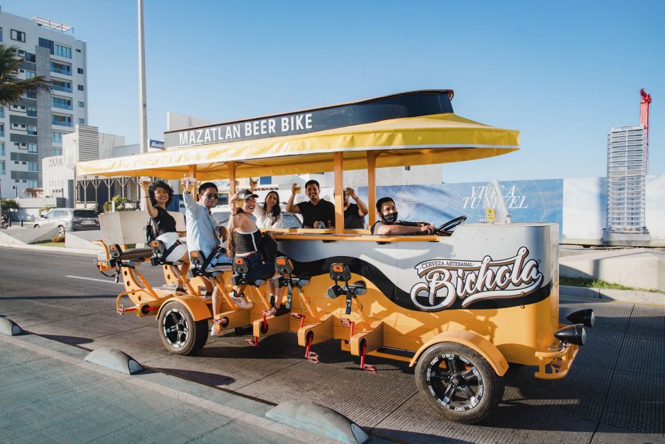 Mazatlan: Seafront Boardwalk Beer Bike Tour - Tour Highlights