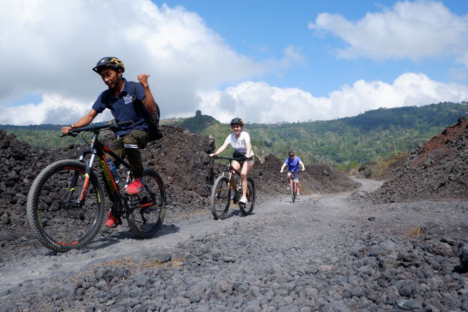 Mount Batur: Black Lava Cycling Tour W/ Natural Hot Spring - Itinerary and Locations