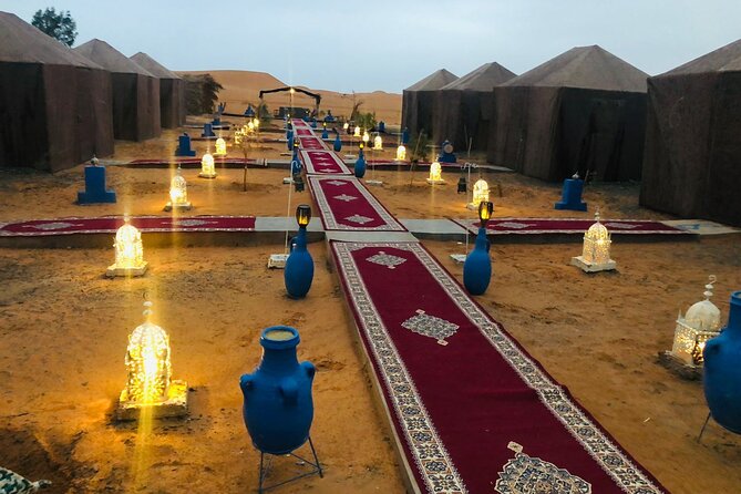 Night in Erg Chebbi Desert Departing From Erfoud, Camel Trekking - Sunset Sandboarding and Berber Music