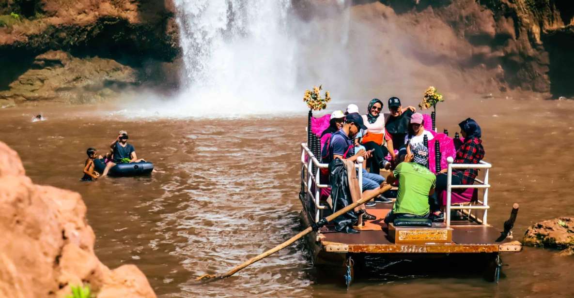 Ouzoud Waterfall: 1-Day Marrakech Escape" - Cascading Water and Lush Landscapes