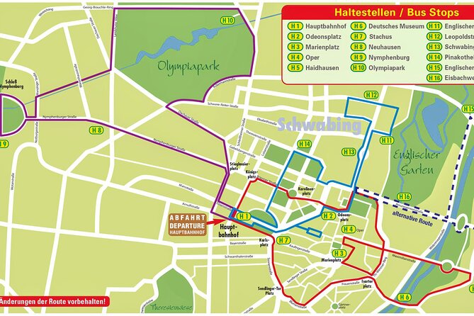 Panoramic Hop-On Hop-Off Tour of Munich by Double-Decker Bus - Inclusions and Logistics