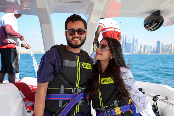 Parasailing in Dubai : Palm Jumeirah View and JBR Beach View - Viator Assistance and Product Code