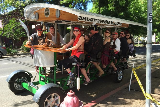 Pedal, Drink, and Bar Hop Through Sacramento on a 15 Seat Beer Bike - Tour Itinerary