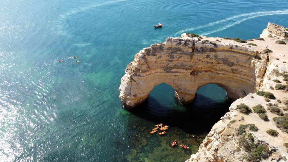 Portimão: Benagil Caves Speedboat and Kayak Guided Tour - Tour Description