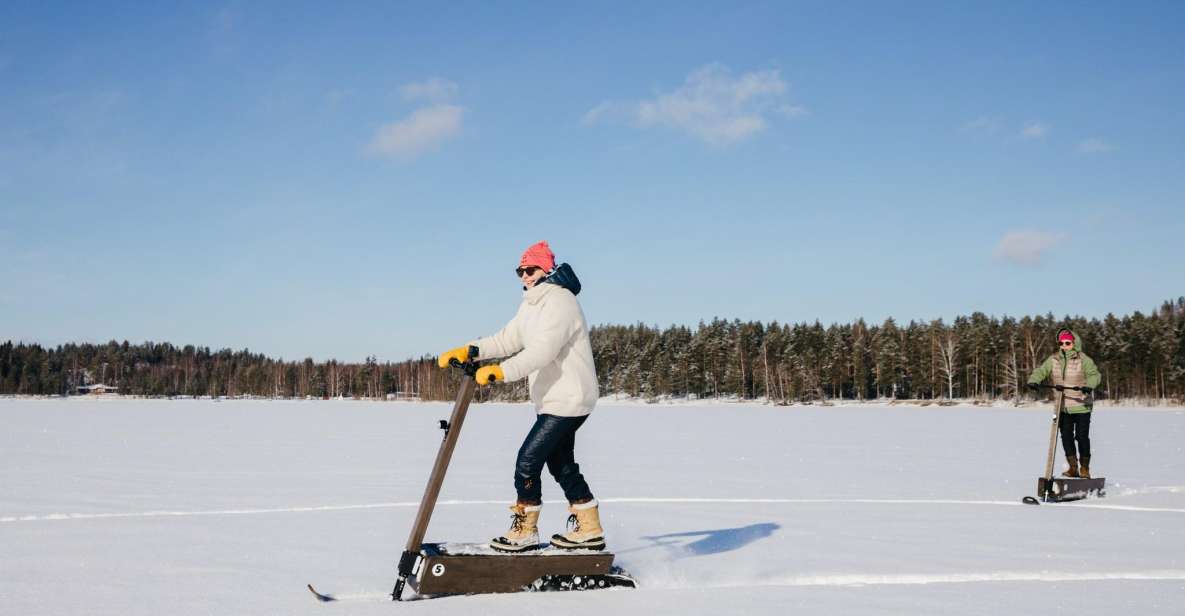 Private Safari by Electric Snow Scooters in Puumala - Provided Safety Gear and Equipment