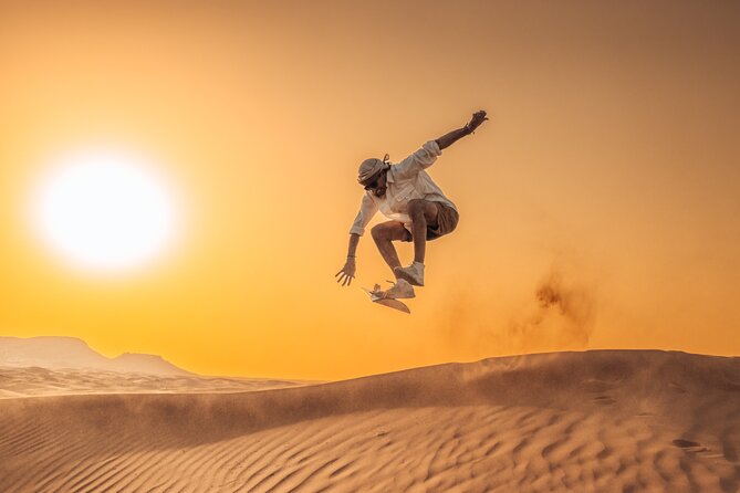 Private Sunset Desert Safari:Sandsurfing, Camel Ride & BBQ Dinner - Camel Ride Experience