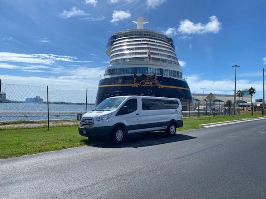 Private Transfer Orlando Airport to Port Canaveral or Cocoa - Inclusions