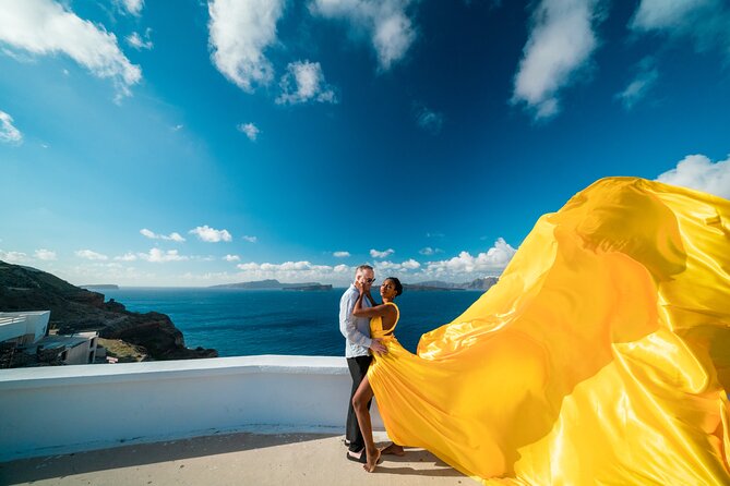 Professional Santorini Photoshoot/ Flying Dress Photoshoot - Last Words