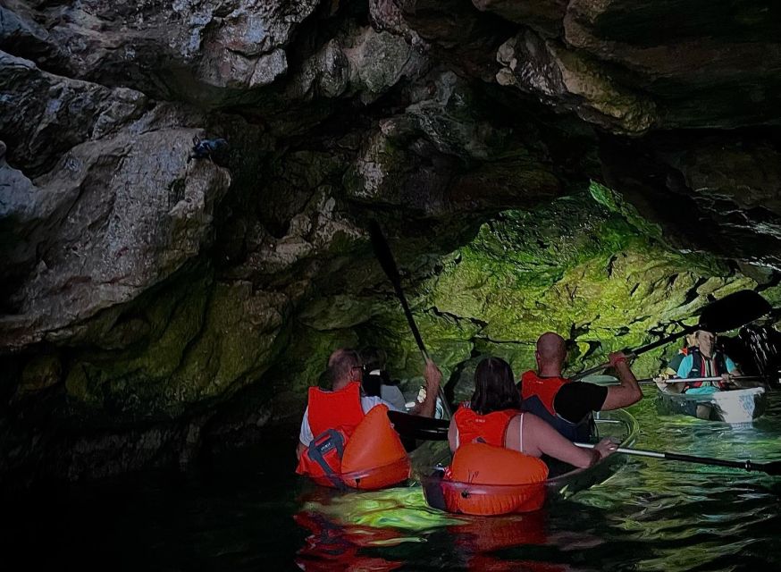 Pula: Clear Kayak Cave and Islands Guided Tour at Night - Experience Highlights