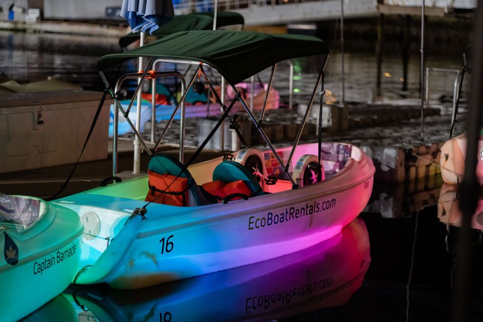 San Diego: Nighttime Glow Pedal Boat Ride W/ Downtown Views - Inclusions