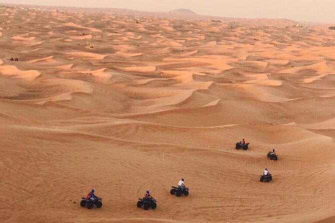 Self Drive Quad Bike in Open Desert With Sand Boarding and Camels - Cancellation Policy Details