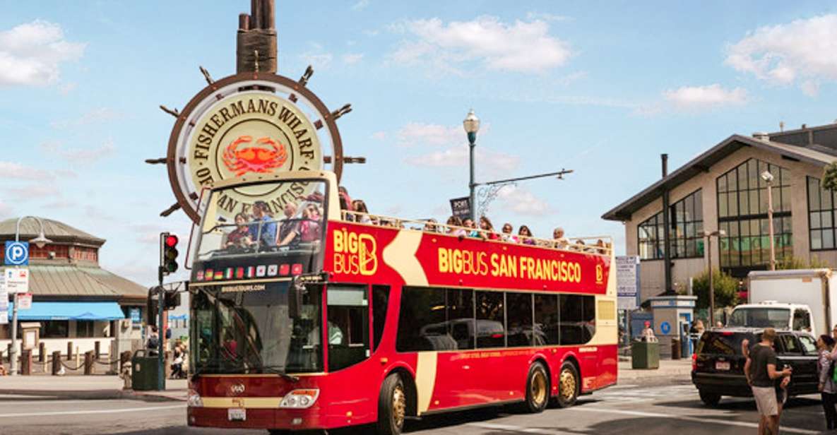 SF: 1-Day Hop-On Hop-Off Tour & Golden Gate Bay Cruise - Hop-On Hop-Off Bus Information