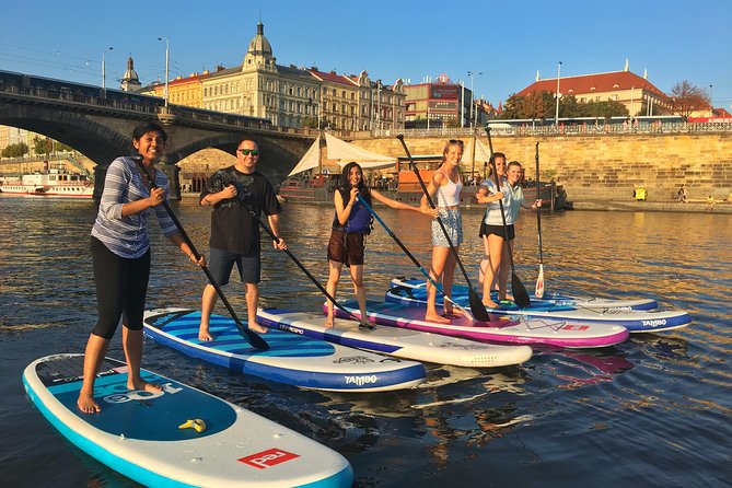 Stand-Up Paddleboarding on the Vltava River in Prague - Product Code