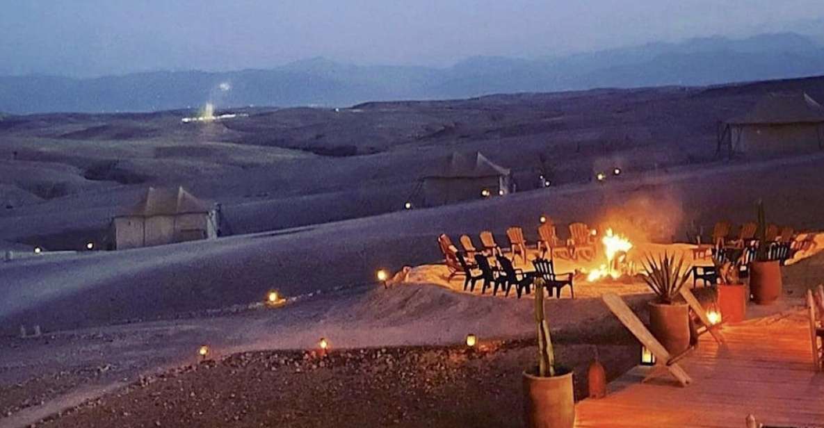 Sunset Dinner Under Agafay Desert'S Stars With Show - Moroccan Food and Camel Ride