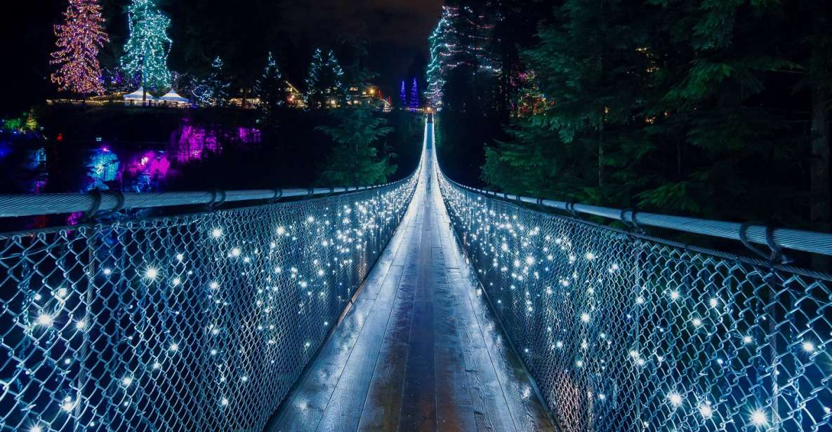 Vancouver and Capilano Suspension Bridge Canyon Lights - Tour Description
