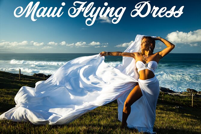 Wailea Beach Private Maui Flying Dress Photoshoot Experience - Inclusions