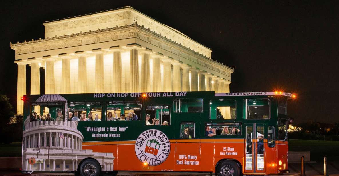 Washington DC: Monuments by Moonlight Nighttime Trolley Tour - Review Summary