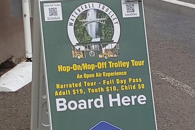 Waterfall Hop-On Hop-Off Trolley Tour Multnomah Falls Day Pass - Inclusions