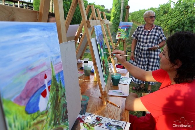 Art Experience With Food and Wine Tasting in Lazise - Saras Artistic Insights