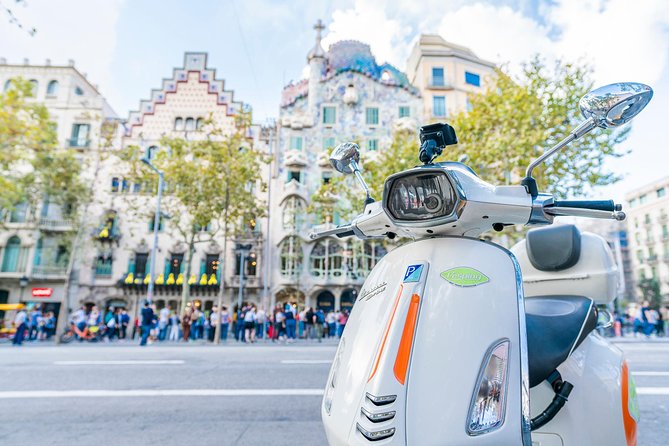 Barcelona in One Day "The Catalan Full Experience" by Vespa Scooter - Flexible Cancellation Policy