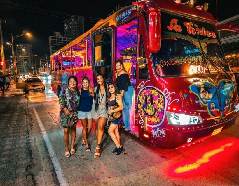 Cartagena: Funnytour at Chiva Party Bus Tour at Night! - Tour Highlights