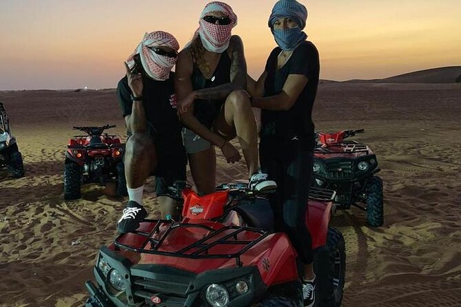 Dubai Dinner Desert Experience With 01 Hour Quad Bike and Camel Ride - Special Offer