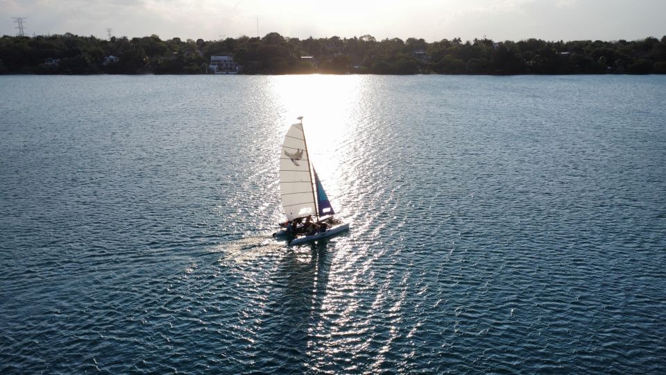 Explore Bacalar With the Wind." - Inclusions on the Catamaran Tour