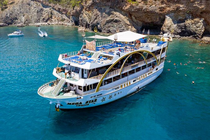 From Antalya to Kemer Mega Star Boat Trip W/Free Transfer - Common questions