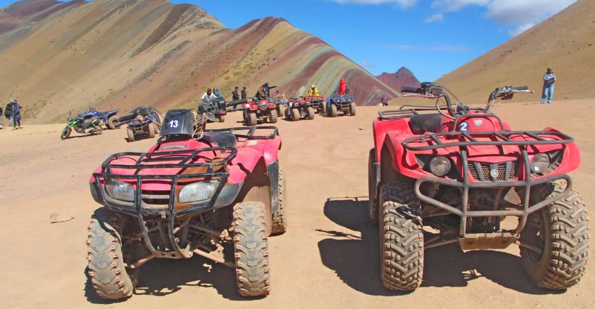 From Cuzco: Raimbow Mountain in ATV Quad Bikes Food - Common questions
