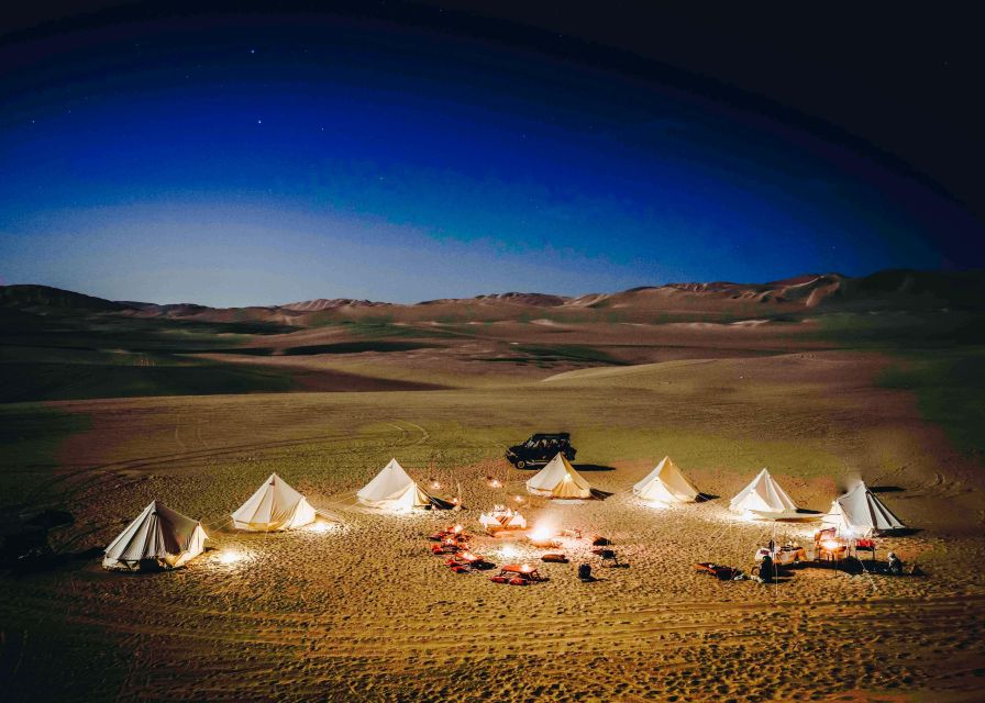 From Ica or Huacachina: Glamping in the Ica Desert 2D/1N - Culinary Delights and Relaxation