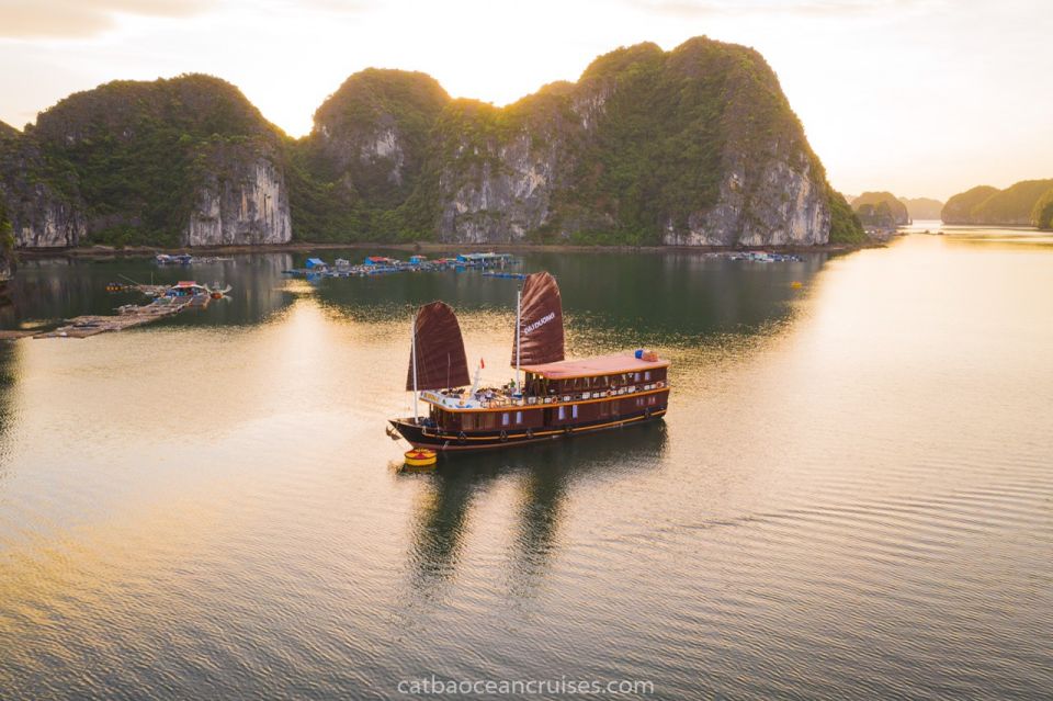 From Ninh Binh: 2-Day Guided Lan Ha Bay Cruise With Meals - Day 1 Itinerary