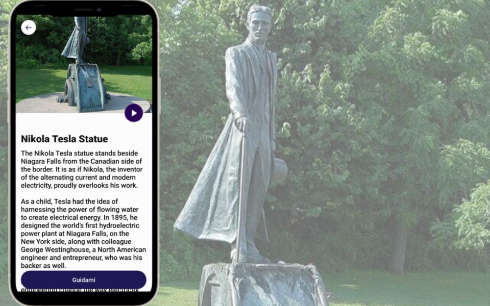 Journey Behind the Fall and Nikola Tesla Audio-Guided Tour - Product Details