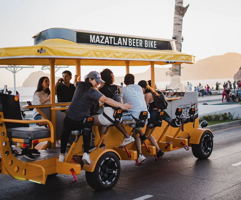 Mazatlan: Seafront Boardwalk Beer Bike Tour - Full Description