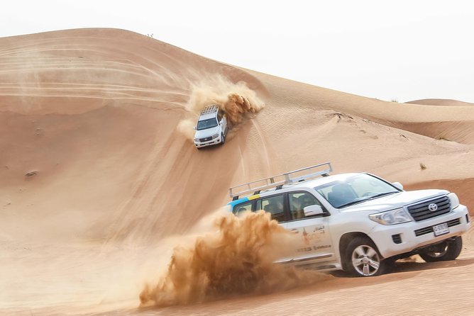 Morning Dubai Desert Safari With Camel Ride & Sand Boarding - Sand Dune Drive