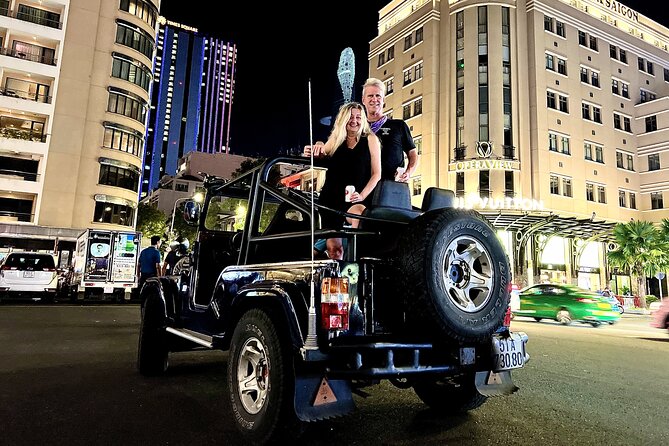 Private Jeep City Tour Saigon by Night and Skybar Drink - Booking Details