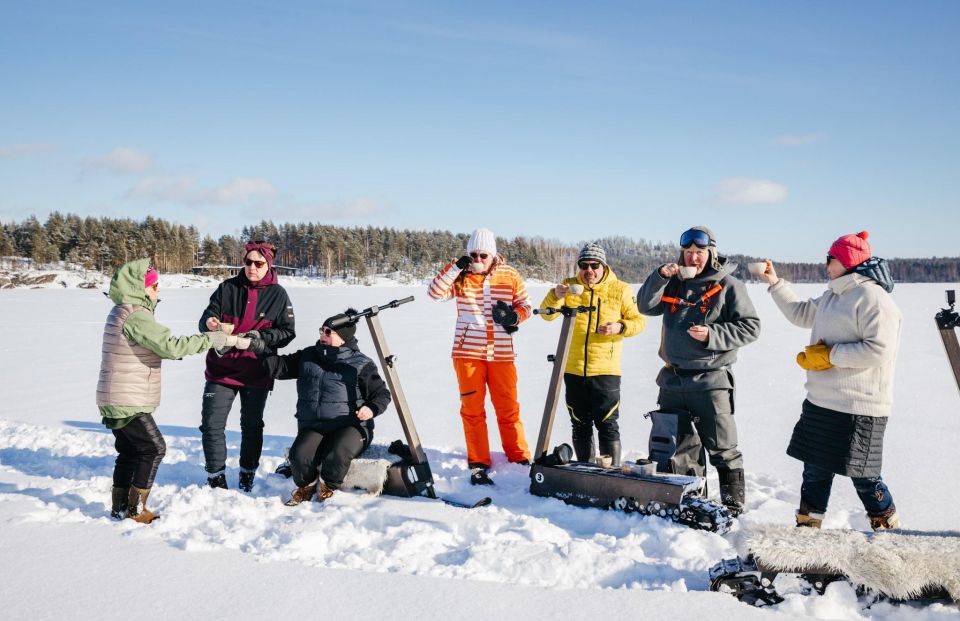 Private Safari by Electric Snow Scooters in Puumala - Exploring Diverse Winter Landscapes