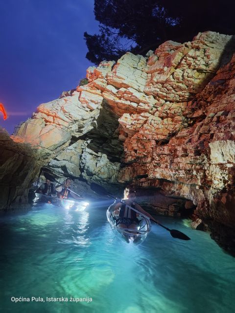 Pula: Blue Cave Clear-Bottom Kayak Sunset&Night Tour - Important Information