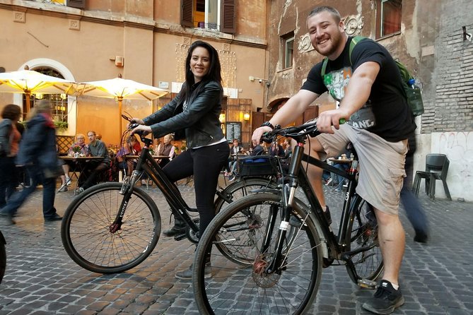 Rome Food Night E-Bike Tour of Main Sites Plus Hilltops! - Food and Beverage Experience