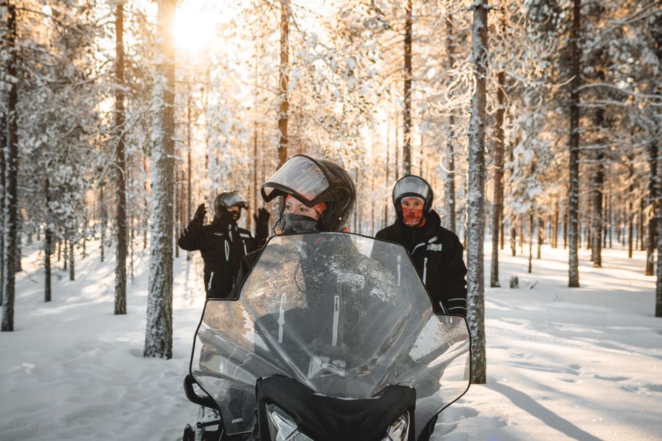 Rovaniemi: Electric Snowmobile Safari Tour With Ice Fishing - Inclusions and Safety Measures