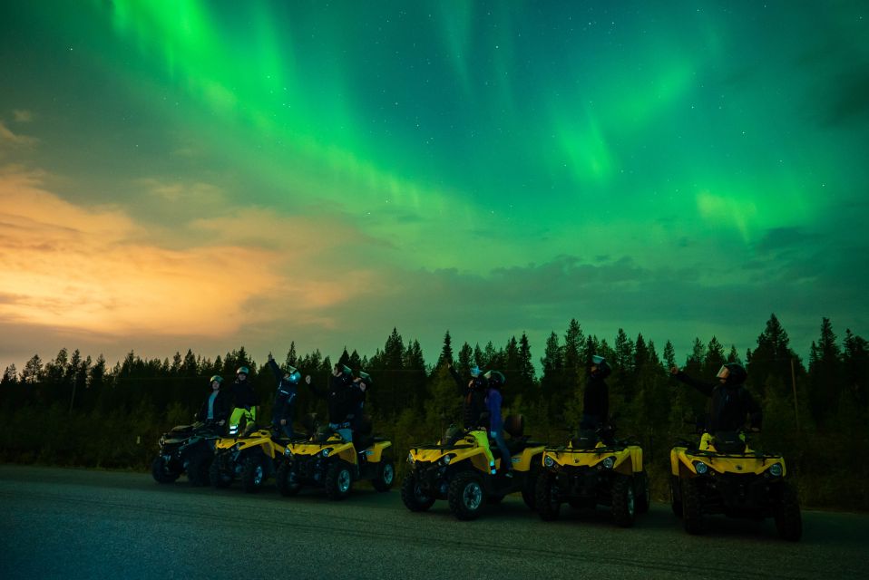 Rovaniemi: Northern Lights Quad Bike Tour - Adventure Description and Sunset Ride