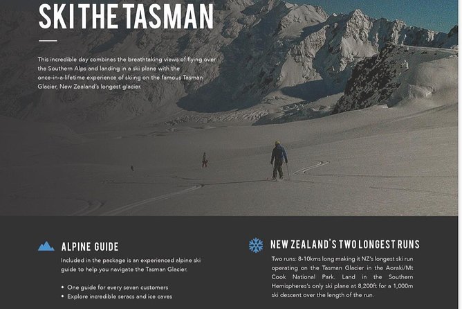 Small-Group Backcountry Skiing Tour to Tasman Glacier, Aoraki  - Aoraki Mount Cook National Park - Directions and Meeting Point