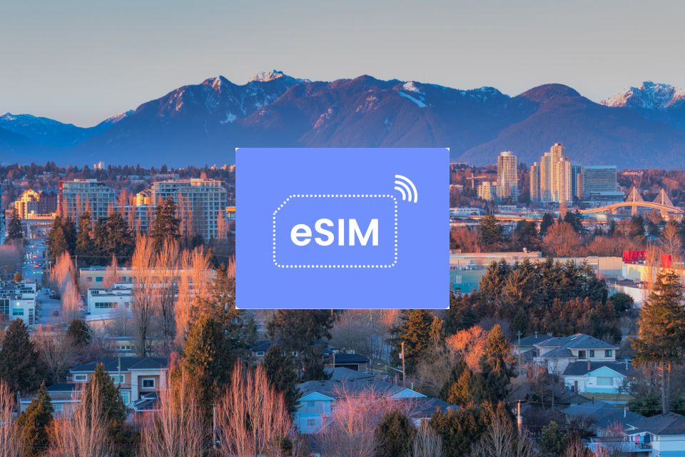 Vancouver: Canada Esim Roaming Mobile Data Plan - Availability and Support Information