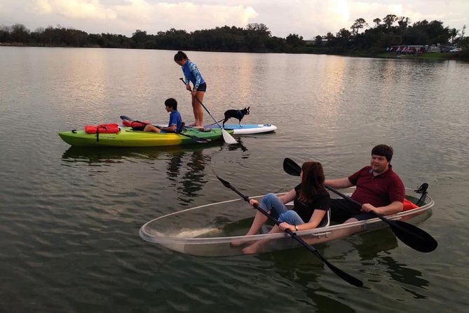 2-Hour Clear Kayak & Clear Paddleboard(SUP) Rental in Orlando - Weather-Related Cancellations