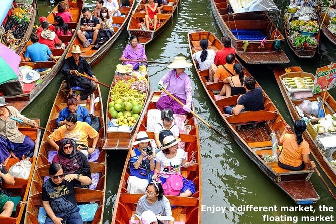 Bangkok Damnoen Saduak Floating Market and Erawan Waterfall (Minimum 2 Pax) - Tour Itinerary Overview