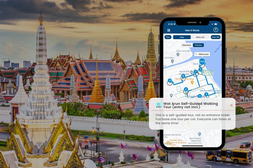 Bangkok: Wat Arun Self-Guided Audio Tour - Additional Information