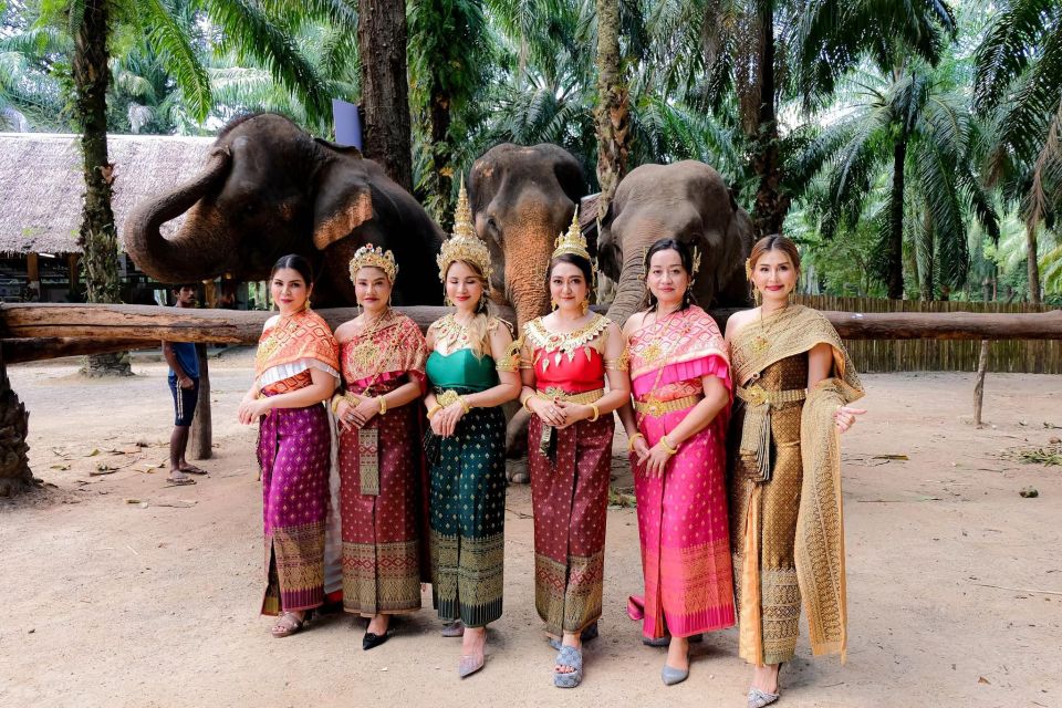 Dress in Thai Costume, Feed Elephants, and Photoshoot - Elephant Interaction at Krabi Shelter