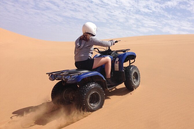 Dubai Red Dune Safari With Quad Bike, Sandboard & Camel Ride - Guide Appreciation and Skills