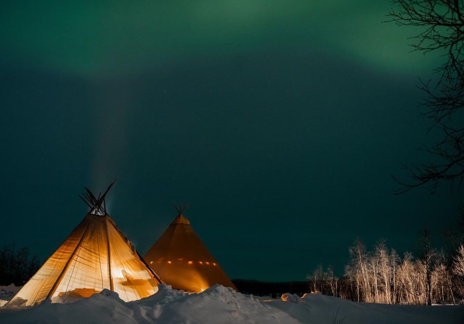 Enjoy the Aurora Show on Top of the Mountain Inc Tipi Dinner - Experience Highlights and Dinner Setting