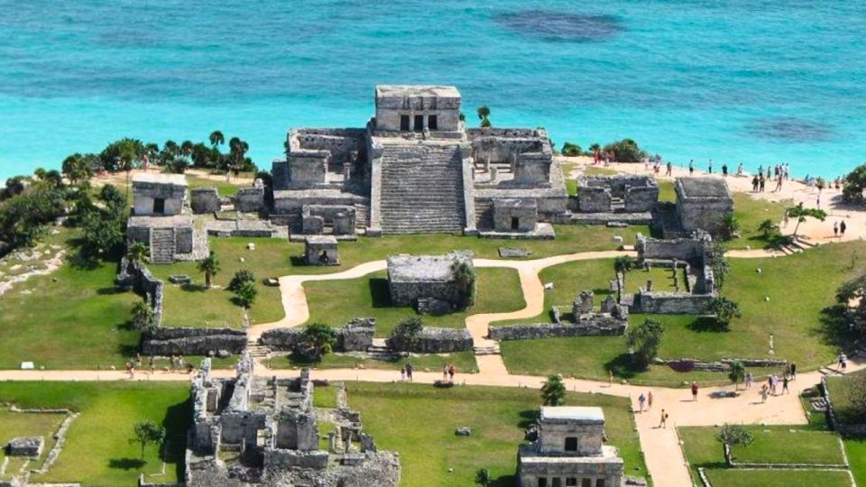 From Cancun: Day Trip to Tulum, Cenote & Playa Del Carmen - Expert Commentary on Tulum Ruins